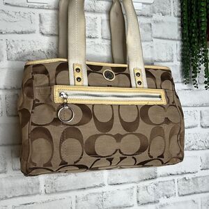 F14878 Coach Daisy Signature Collection Tote Bag Purse